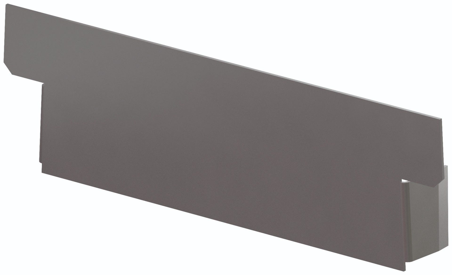 ACO Frameline Stirnwand für aufgeständerte Rinne Stahl verzinkt für Fassadenentwässerung