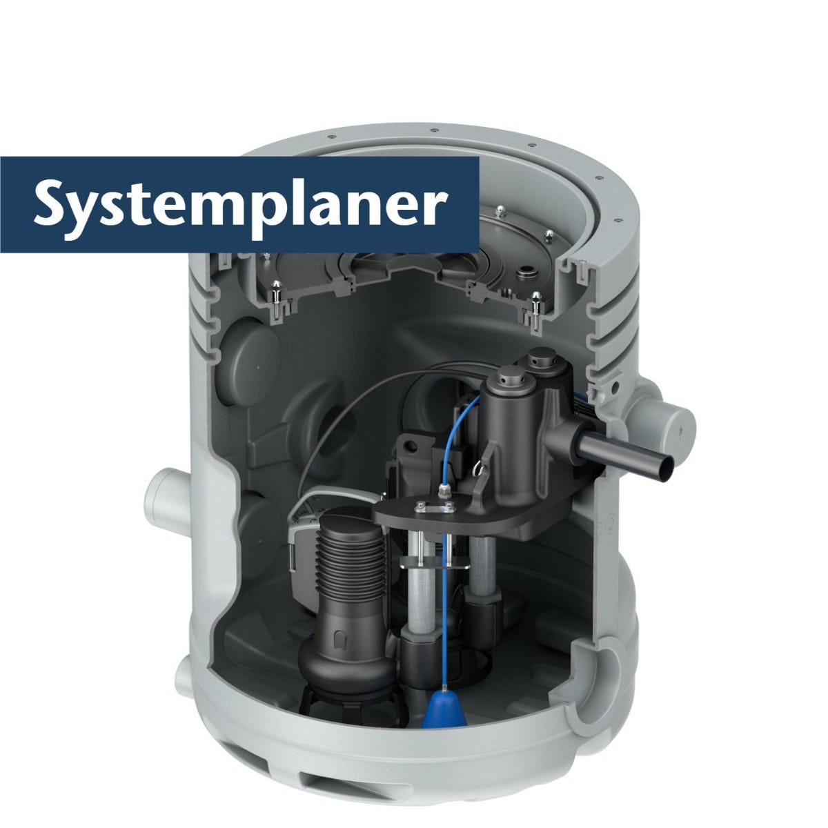 SYSTEMPLANER | ACO Muli Flex Hebeanlage für Grauwasser Überflur