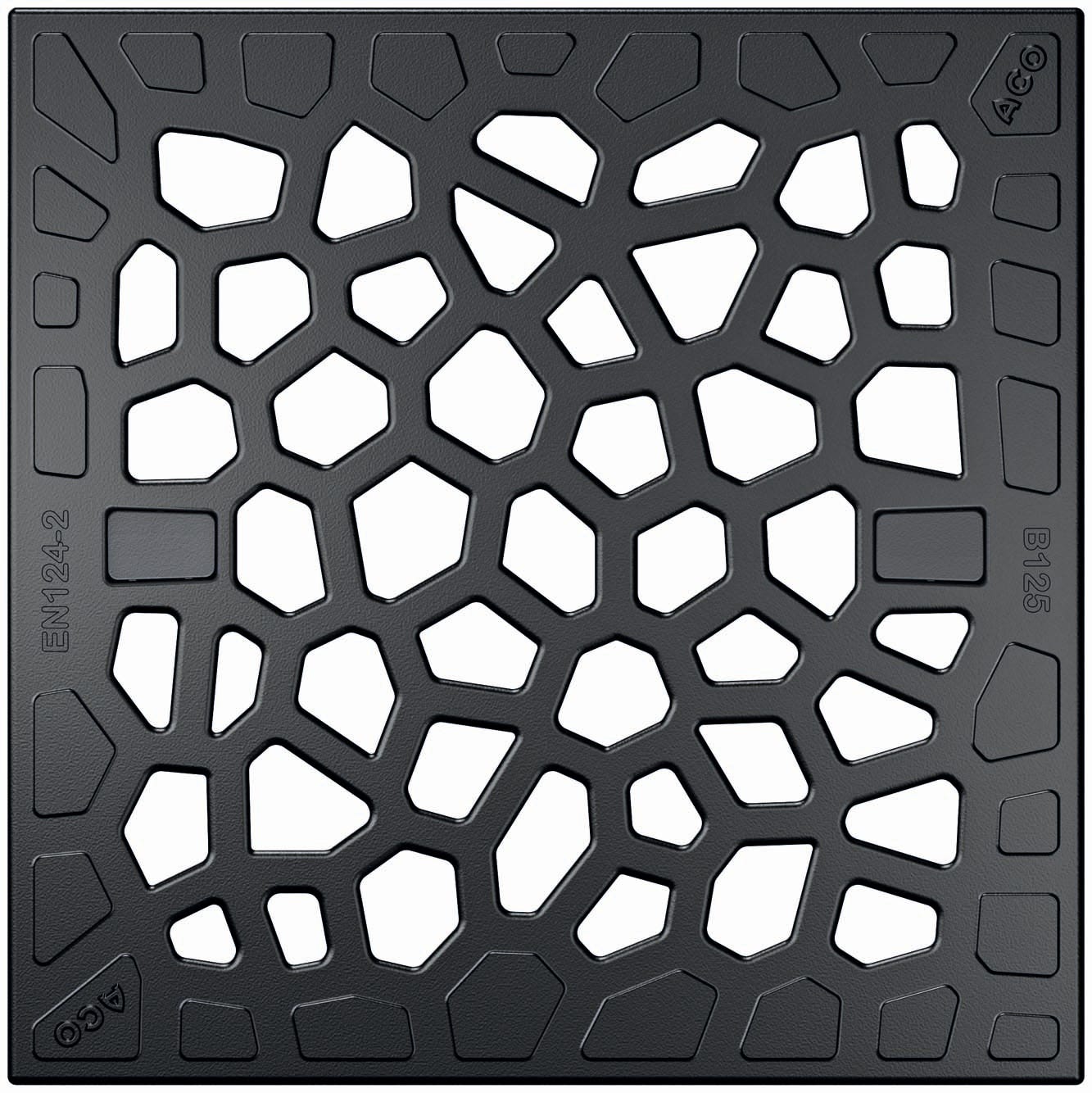 ACO Self® Europoint Voronoi Gussrost für Punktentwässerung
