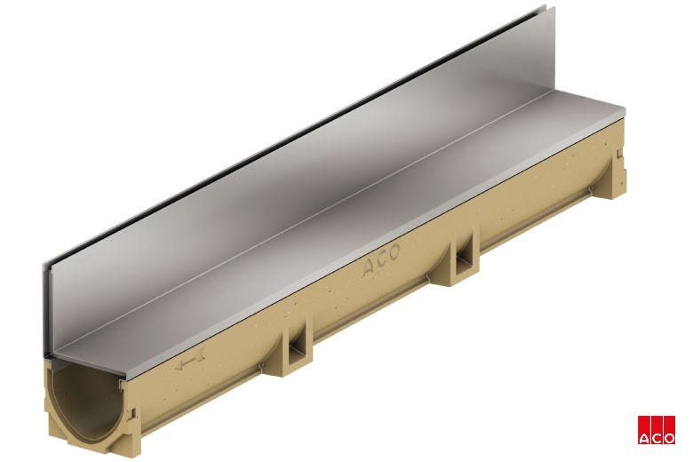 ACO Self® Schlitzahmen ACO Schlitzrinne aus Edelstahl für die Terrasse