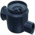 ACO Easyflow Ablaufkörper Standard mit waagerechtem Ablauf und seitlichem Zulauf für Kellerablauf