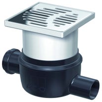 ACO Easyflow Bodenablauf komplett mit waagerechtem Ablauf und seitlichem Zulauf  als Kellerablauf