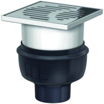 ACO Easyflow Bodenablauf komplett mit senkrechtem Ablauf als Kellerablauf