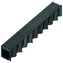 ACO Self® Hexaline 2.0 Entwässerungsrinne mit Microgrip Rost für Linienentwässerung aus Kunststoff Länge 1000 mm