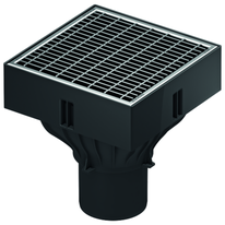 ACO Self® XtraPoint Punktablauf Grundkörper mit Maschenrost für Punktentwässerung