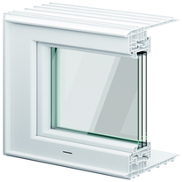 ACO Therm® 3.0 Leibungskellerfenster Standard für Fertigteilwerk für Keller mit 3-fach WSG