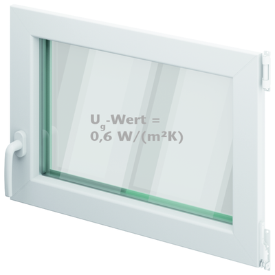 ACO Therm® 3.0 Dreh/Kipp Fenstereinsatz Standard für Kellerfenster 3-fach WSG