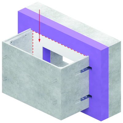 ACO Rückwand für Betonlichtschächte