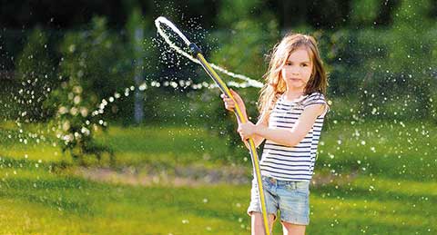 Wasser im Garten aus Regenwassertank